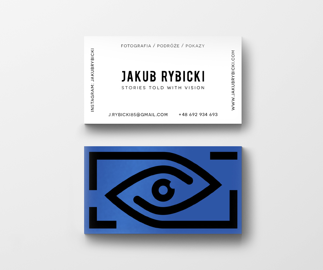 Design of business cards for photographer
