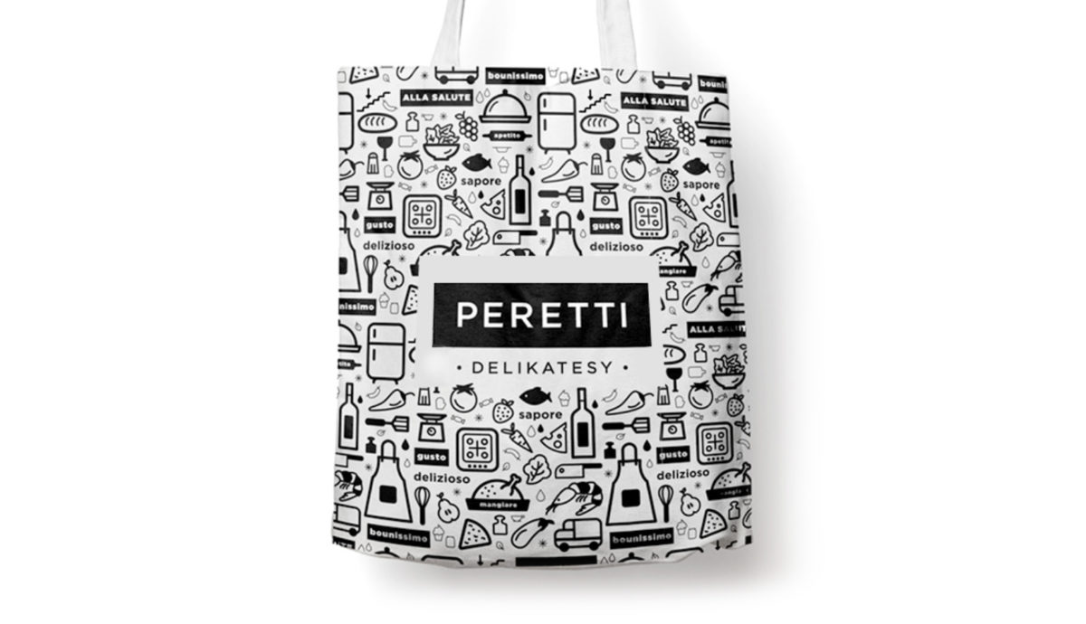 Design of material bag for Peretti