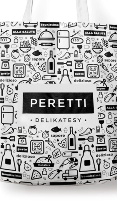 Design of material bag for Peretti